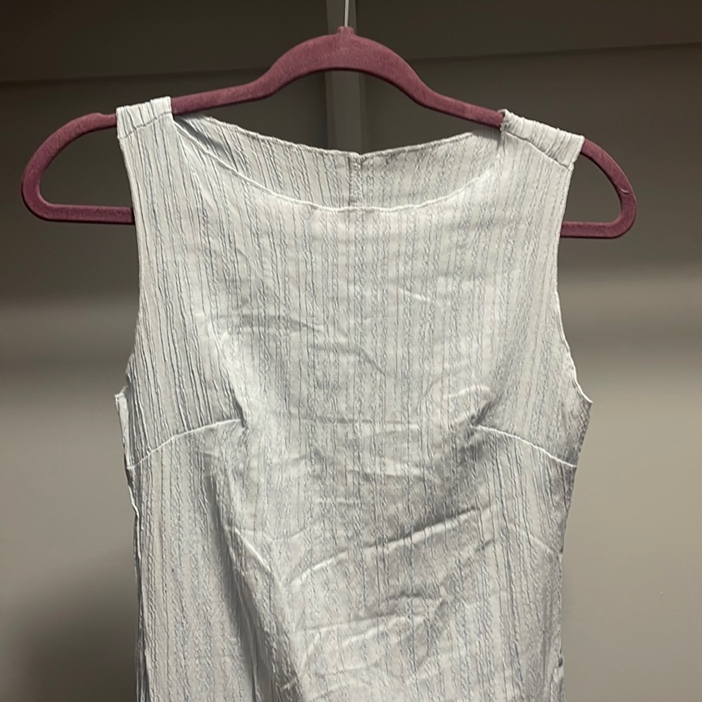 SHEIN blue textured dress with split